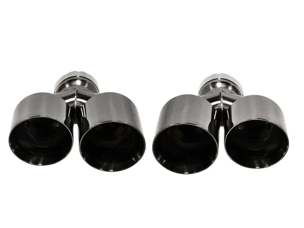 Akce Koncovka výfuku 2x 101 mm, vstup 76 mm černý chrom - sada