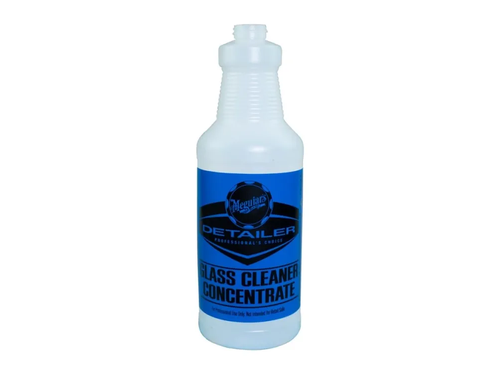 Časově Omezené Meguiar‘s Glass Cleaner Bottle - ředicí láhev pro Glass Cleaner Concentrate, bez rozprašovače, 946 ml