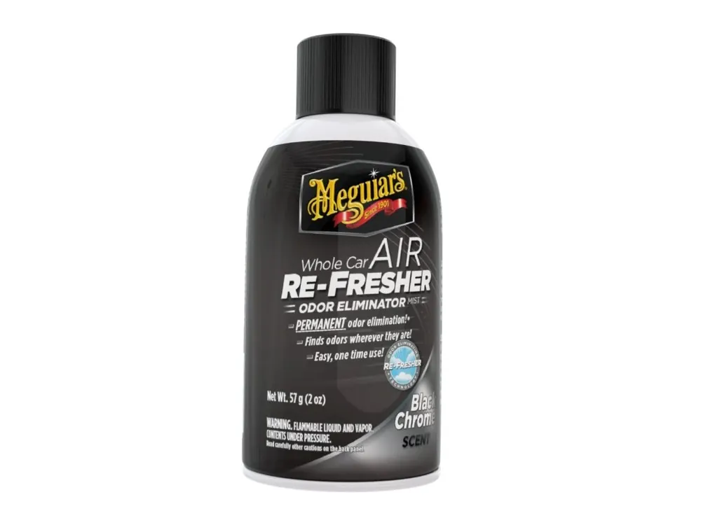 Nakupujte Hned Meguiar‘s Air Re-Fresher Odor Eliminator - Black Chrome Scent - čistič klimatizace + pohlcovač pachů + osvěžovač vzduchu, vůně "Black Chrome", 57 g