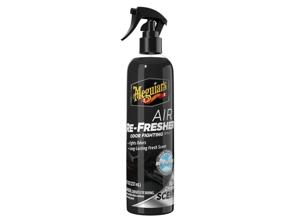 Meguiar‘s Air Re-Fresher Odor Fighting Spray - Black Chrome Scent - osvěžovač vzduchu v rozprašovači, vůně "Black Chrome", 237 ml Expresní Doručení