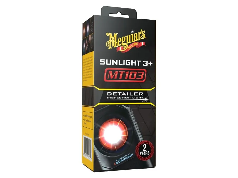 Novinka Meguiar‘s Sunlight 3+ - detailingová lampa pro hledání defektů laku, nastavitelná teplota světla a intenzita