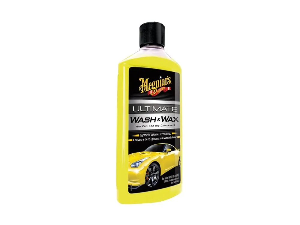 Cenová Bomba Meguiar‘s Ultimate Wash & Wax - luxusní, nejkoncentrovanější autošampon s příměsí karnauby a polymerů, 473 ml