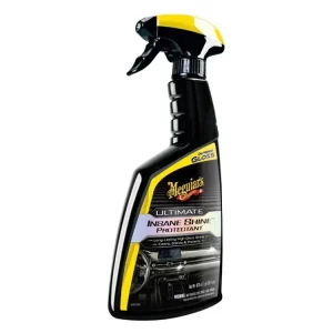 Novinka Meguiar‘s Ultimate Insane Shine Protectant - ochrana a lesk na plasty, vinyl a gumu, vysoký lesk, 473 ml