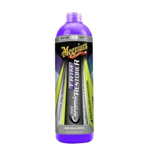 Speciální Cena Meguiar‘s Hybrid Ceramic Trim Restorer - oživovač a keramická ochrana nelakovaných plastů, 473 ml