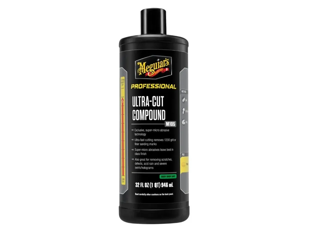 Meguiar‘s Ultra-Cut Compound - nejoblíbenější profesionální korekční a lešticí pasta s technologií super-mikroabraziv, 946 ml Zlevněný
