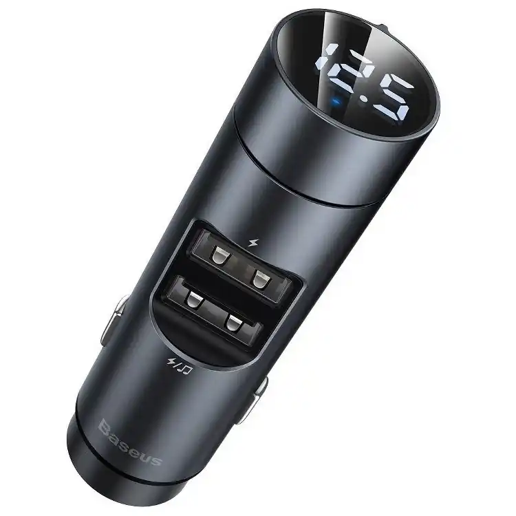 Nejlepší Volba FM transmitter bluetooth 5.0 ENERGY COLUMN, 2x USB, QC3.0 3.1A - Baseus