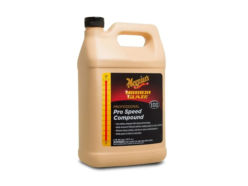 Meguiar‘s Pro Speed Compound - extrémně účinná profesionální korekční a lešticí pasta s technologií super-mikroabraziv, 3,78 l Dokud Zásoby Vydrží