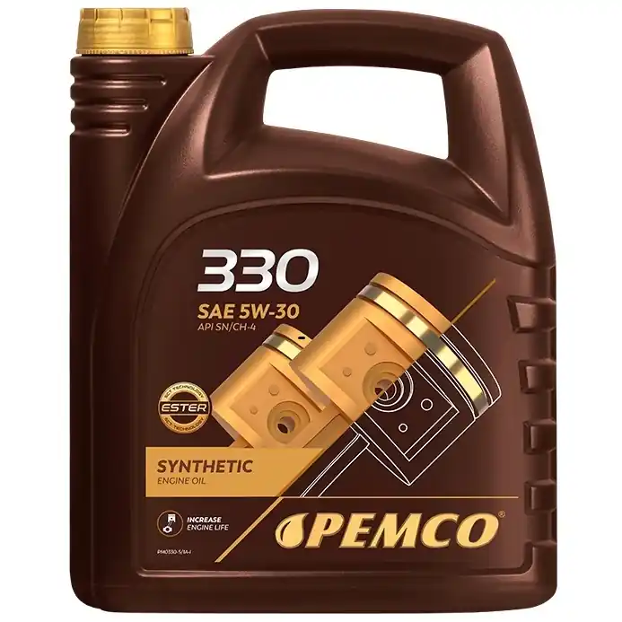 Motorový olej Pemco 330 SAE 5W-30 synthetic (5 litrů) Oblíbený