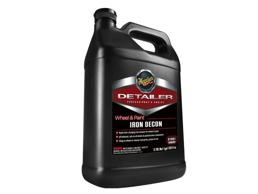 Meguiar‘s Professional Wheel & Paint IRON DECON - pH neutrální čistič disků s přebarvováním do ruda + chemická dekontaminace karoserie, 3,79 l Omezená Nabídka