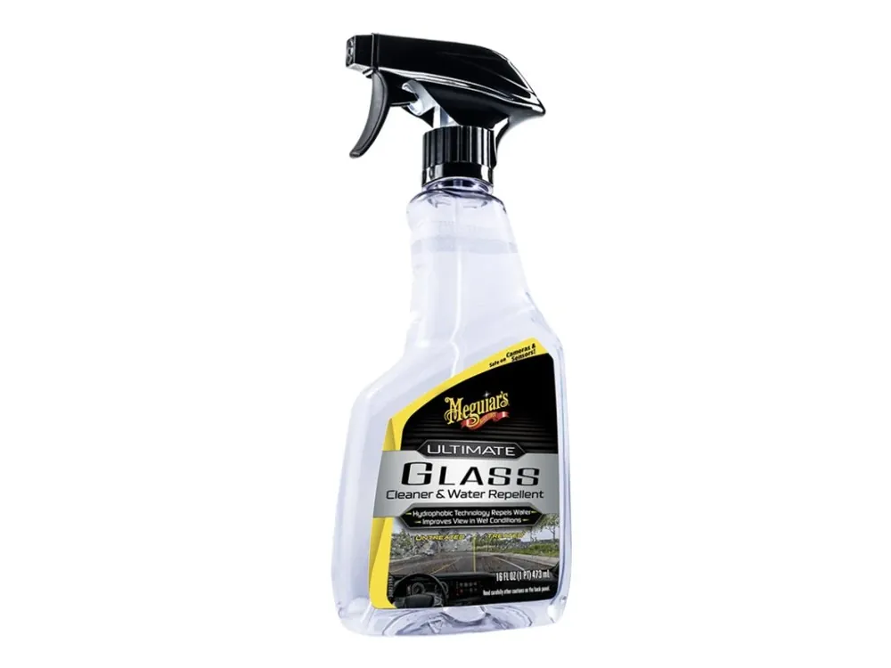 Meguiar‘s Ultimate Glass Cleaner & Water Repellent - čistič skel s hydrofobní ochranou + tekuté stěrače, 473ml Bezpečná Platba