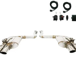 Akční Nabídka ULTER SPORT Sportovní výfuk FORD Mustang MK6 2014-2017, 4x duplex koncovka kulatá 90mm
