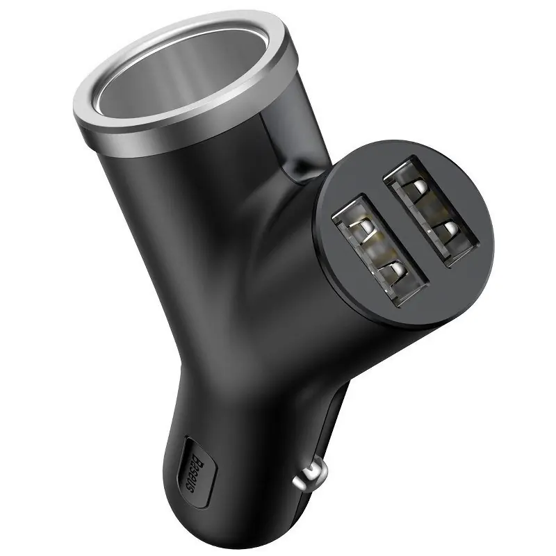 Sleva Nabíječka do auta 2x USB-A + zásuvka 12V/24V BASEUS CCALL-YX01