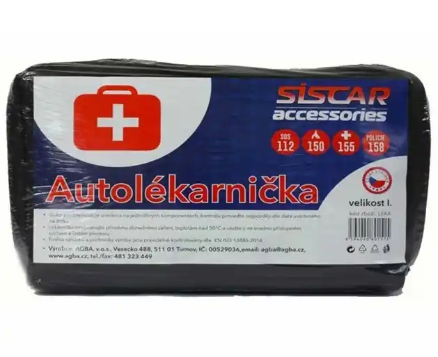 Autolékárnička v textilní brašně MDR 2017/745 - model 2022 s novou vyhláškou Akce