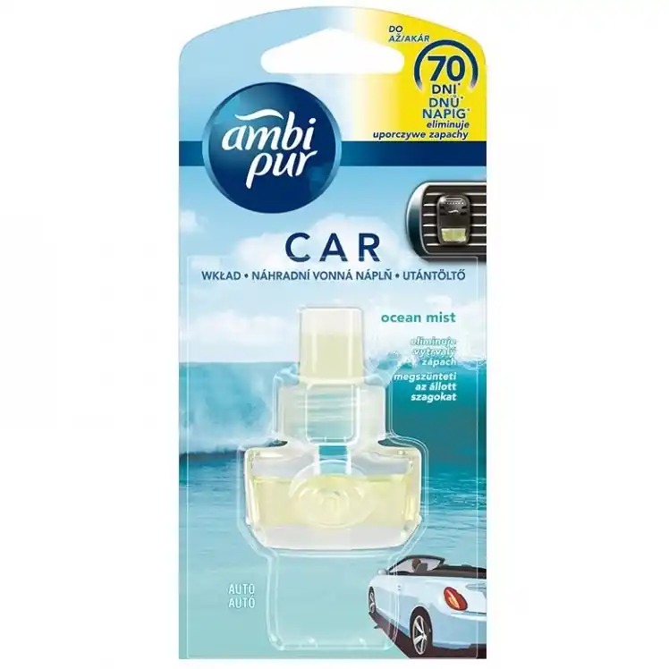Cenově Výhodný Náhradní náplň vůní Ambi Pur Car, vůně Ocean Mist, 7 ml