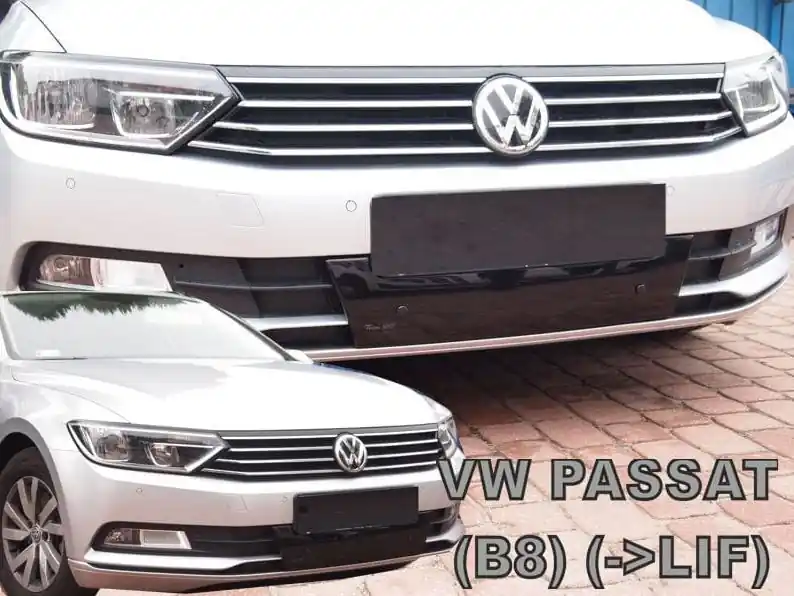 Nová Kolekce Zimní clona masky chladiče Volkswagen Passat B8 Sedan (2014 - 2019) do nárazníku - spodní - Heko