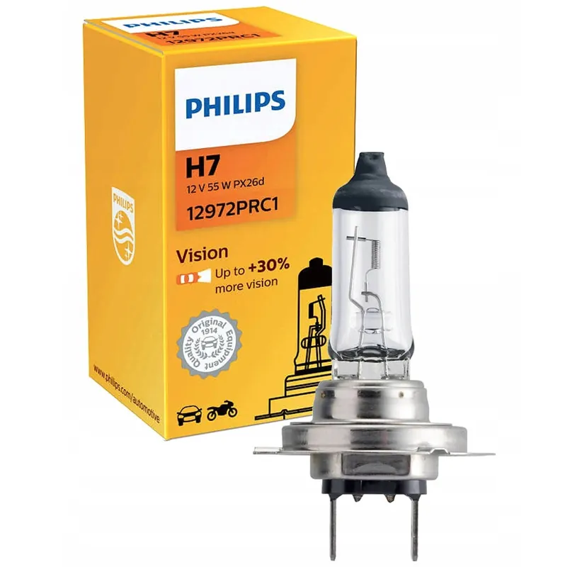 Žárovka H7 Philips Premium + 30% světla (1 ks) Akční Nabídka