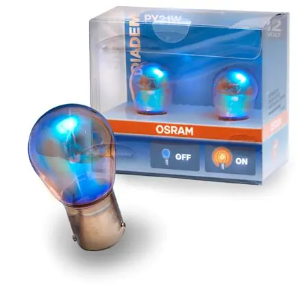 Žárovka 21W BAU15S Osram Diadem - do blinkrů (2 ks) Akční Nabídka