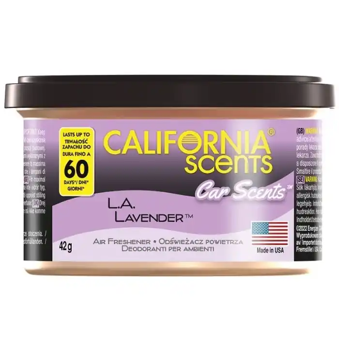 Vůně do auta, plechovka CALIFORNIA CAR SCENTS, levandule L.A. Lavender Přímo Od Výrobce