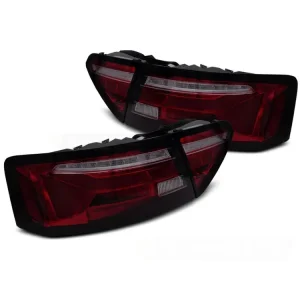 Nová Kolekce Zadní světla AUDI A5 11-16, originální žárovka, červená/kouřová SEQ LED