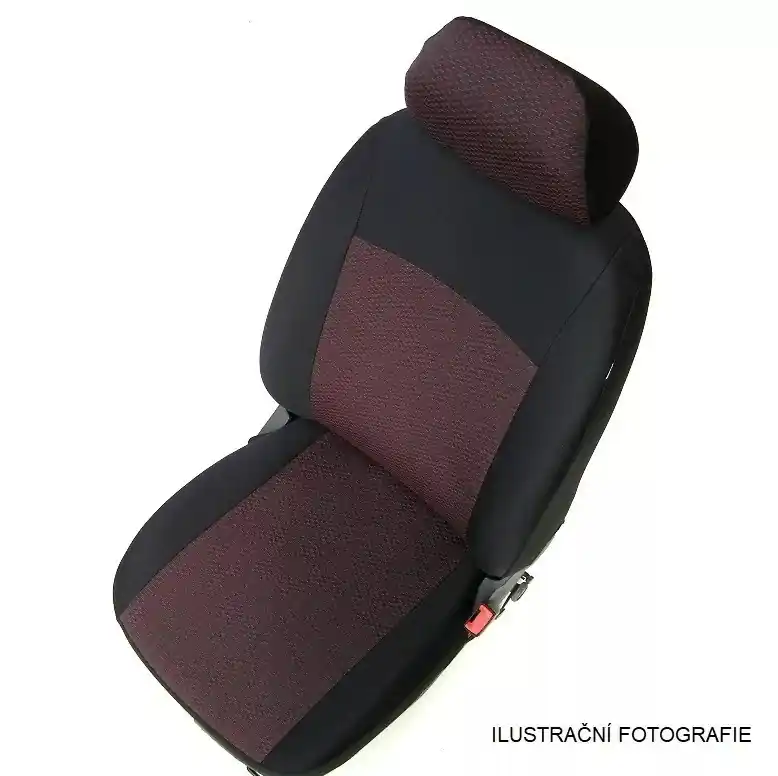 Sezónní Sleva Autopotahy Ford Tourneo / Transit Custom (od roku 2012>) pro 5 míst - Exclusive Quality - černo / červené fezko