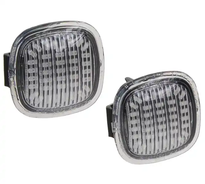 Poslední Šance Boční LED dynamické blinkry Škoda Fabia II (2006 - 2014) - čiré 39 LED, 2 ks