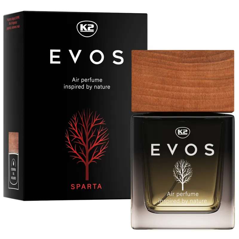 Expresní Doručení Parfém do auta K2 EVOS SPARTA, flakon 50 ml