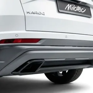 Cenová Bomba Imitace výfuku DUMMY Škoda Karoq Facelift (od roku 2022>) černé MILOTEC