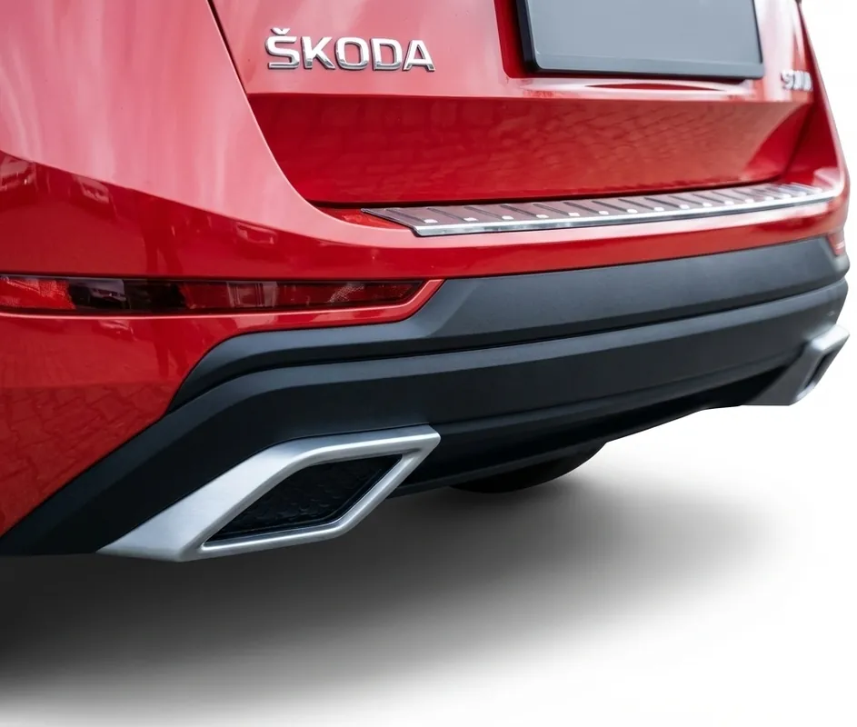 Imitace výfuku DUMMY Škoda Karoq Facelift (od roku 2022>) stříbrné MILOTEC Vysoce Kvalitní