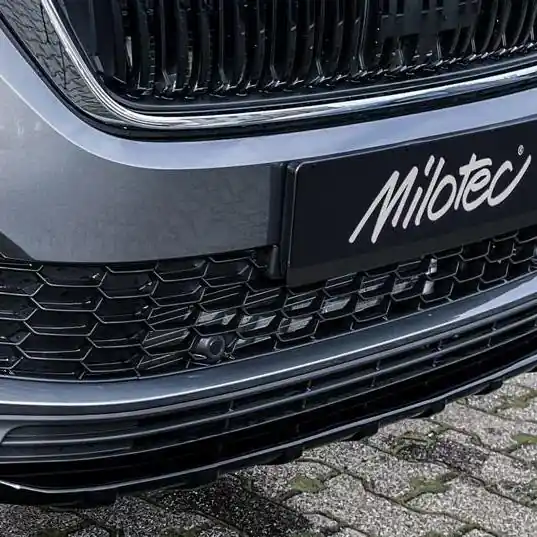 Difuzor předního nárazníku Škoda Kodiaq I Facelift (2021 - 2024) černý MILOTEC Cenový Hit