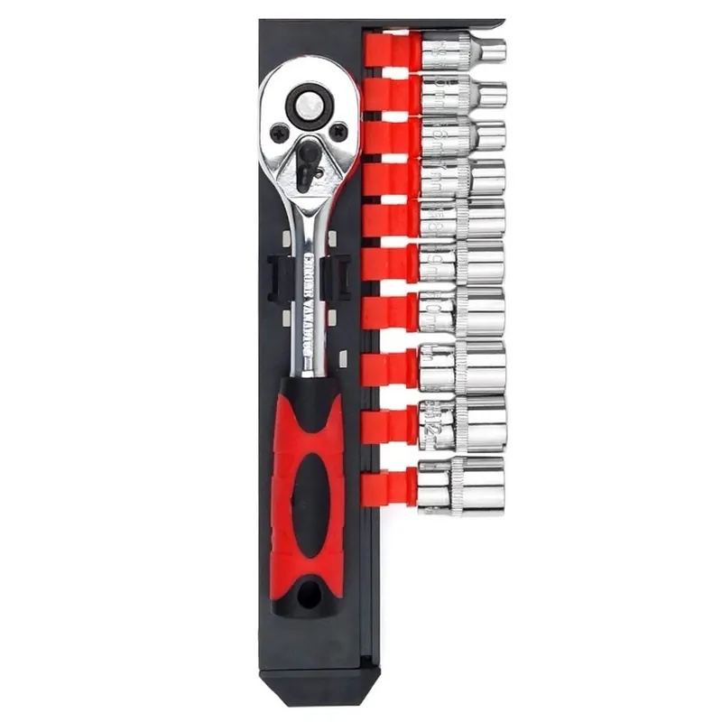 Super Cena Sada nástrčných klíčů 1/4" 4 - 13 mm, 10 ks + račna AMIO SWS-1/4