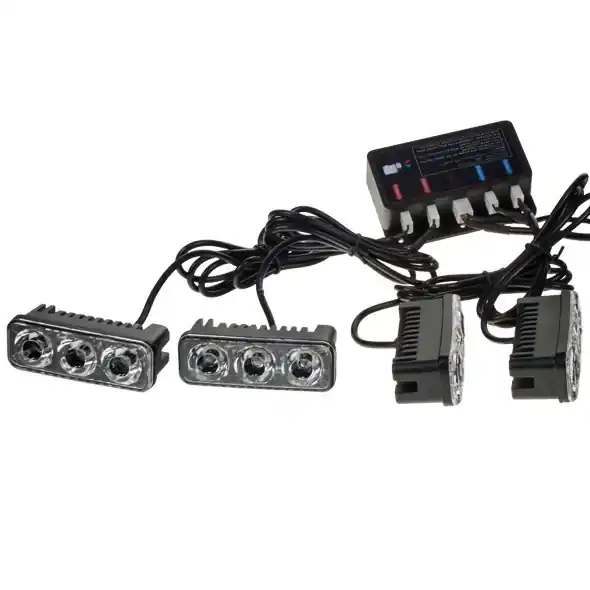 Kup Teď LED predátory do auta 4x 3LED, 12V, oranžové s 8 režimy blikání - Stualarm KF325