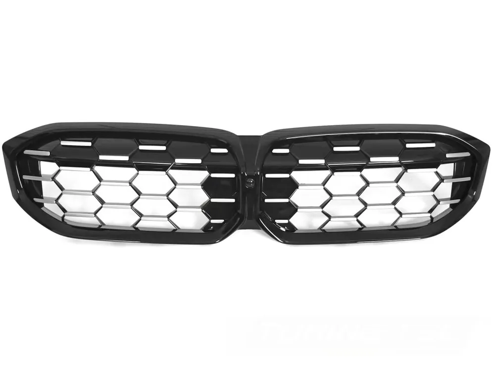 Super Cena Přední maska, ledvinky BMW G20 / G21 LCI 22- stříbrná v diamantovém stylu - černá