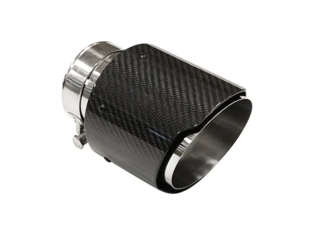 Koncovka výfuku 1x101 mm, vstup 76 mm, karbonová lesklá Značkový