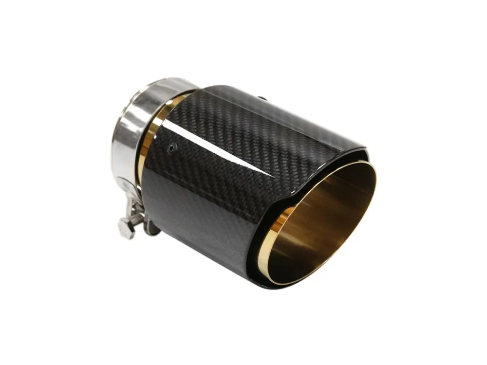 Koncovka výfuku 1x101 mm, vstup 76 mm, karbonová lesklá Poslední Šance