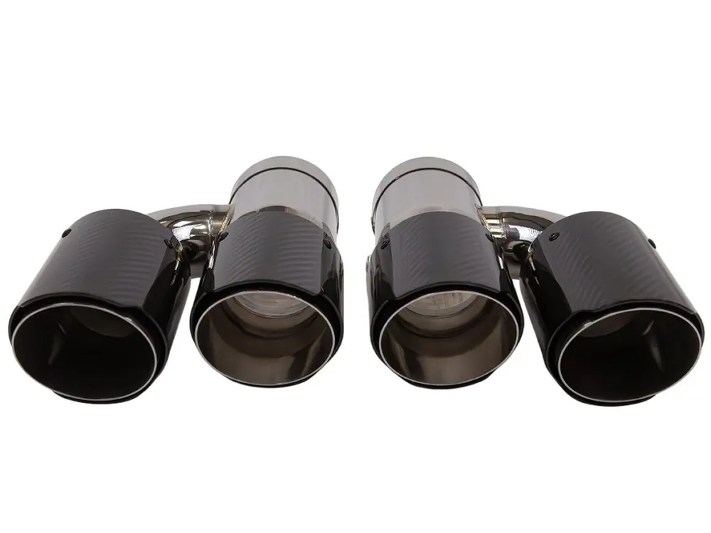 Koncovka výfuku 2x89mm, vstup 70mm, sada karbonových lesklých Kup Teď