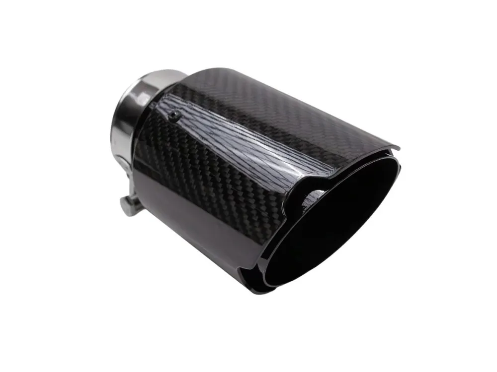 Rychlé Dodání Koncovka výfuku 1x101 mm, vstup 76 mm, karbonová lesklá