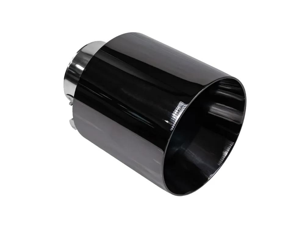 Koncovka výfuku 1x127 mm, vstup 70 mm, lesklá černá Top Prodej