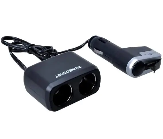 Rozdvojka zásuvky s kabeláží na 12V s USB - Twinsocket WF-0097 Nová Kolekce