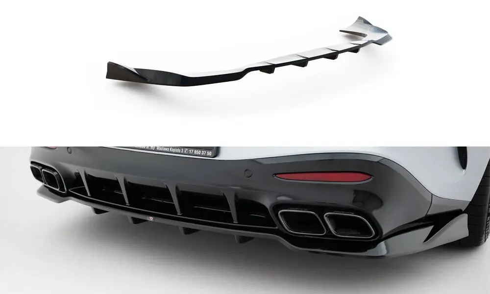 Mercedes AMG GT 63 C192, spoiler pod zadní nárazník s žebrováním v.2, Maxton Design Nejlepší Volba