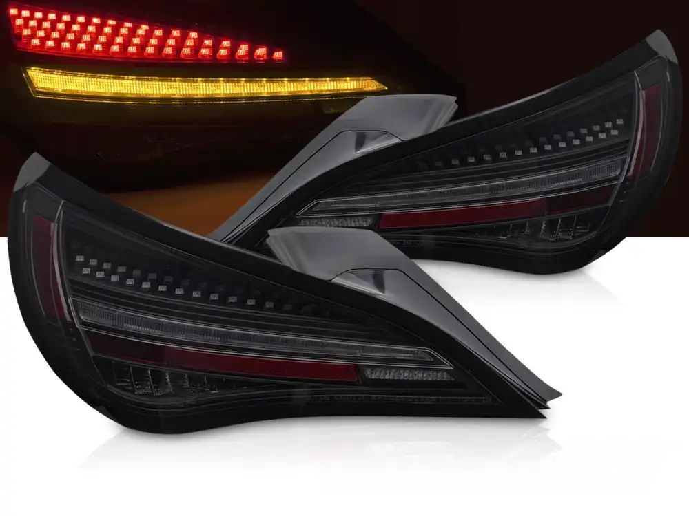 Hit Sezóny MERCEDES CLA C117 2013-2019 OE LED - Zadní LED světla SEQ černo-kouřová