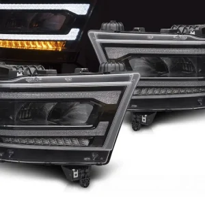 Zlevněný DODGE RAM 19-22 - přední světla LED DRL SEQ