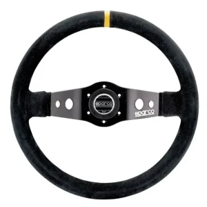 Vysoce Kvalitní Sparco R215 závodní volant 350 mm, hloubka volantu odsazený, materiál semiš