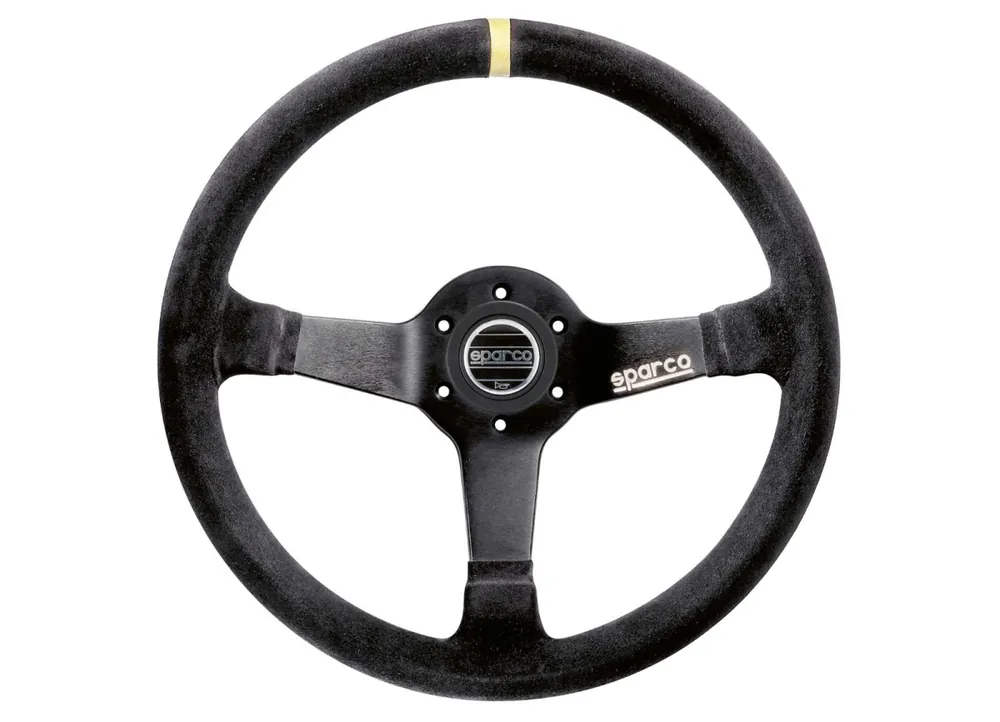 Sparco R345 závodní volant 350 mm, materiál věnce semiš Nejlepší Cena