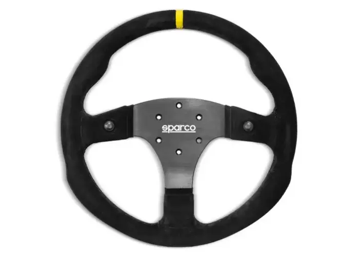 Nejlepší Volba Sparco R350 závodní volant 350 mm, materiál věnce semiš, provedení s tlačítky