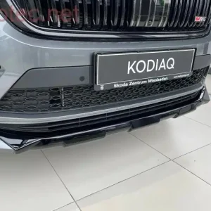 Zlevněný Škoda Kodiaq RS Facelift / Sportline Facelift - Ochranná lišta předního nárazníku černý lesklý klavírlak