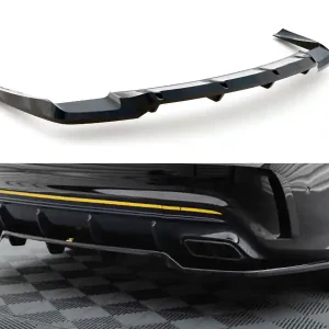 Levný Mercedes CLA C 117 Facelift 45 AMG, spoiler pod zadní nárazník s žebrováním, Maxton Design