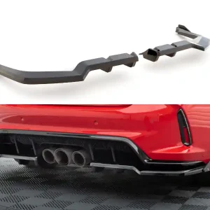 Aktuální Honda Civic Mk11 Type-R, spoiler pod zadní nárazník s žebrováním a křidélkami v.1, Maxton Design