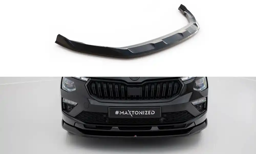 Rychlé Dodání Škoda Kamiq Mk1 Facelift Monte Carlo, spoiler pod přední nárazník ver.1, Maxton Design