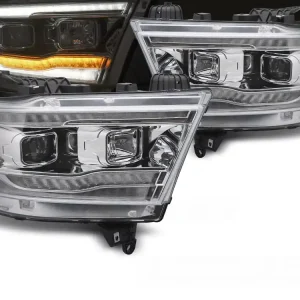 Akce DODGE RAM 19-22 - přední světla chromová TUBE SEQ