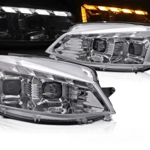 Nejlepší Cena Volkswagen Golf VII 2017-2019 - Přední světla chromová SEQ